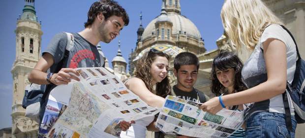 Turistas en Zaragoza